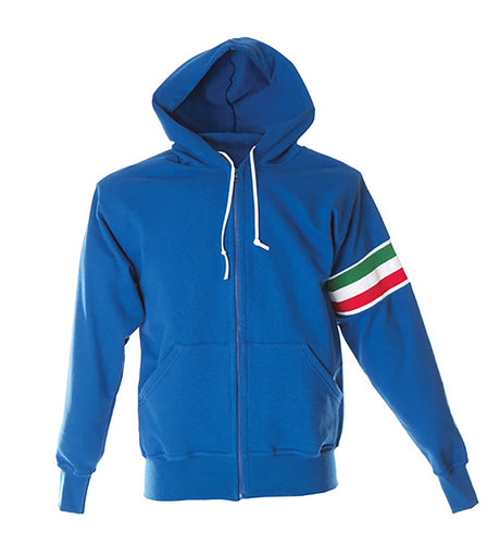 FELPA CON CAPPUCCIO E ZIP MADE IN ITALY JRC VERONA UOMO