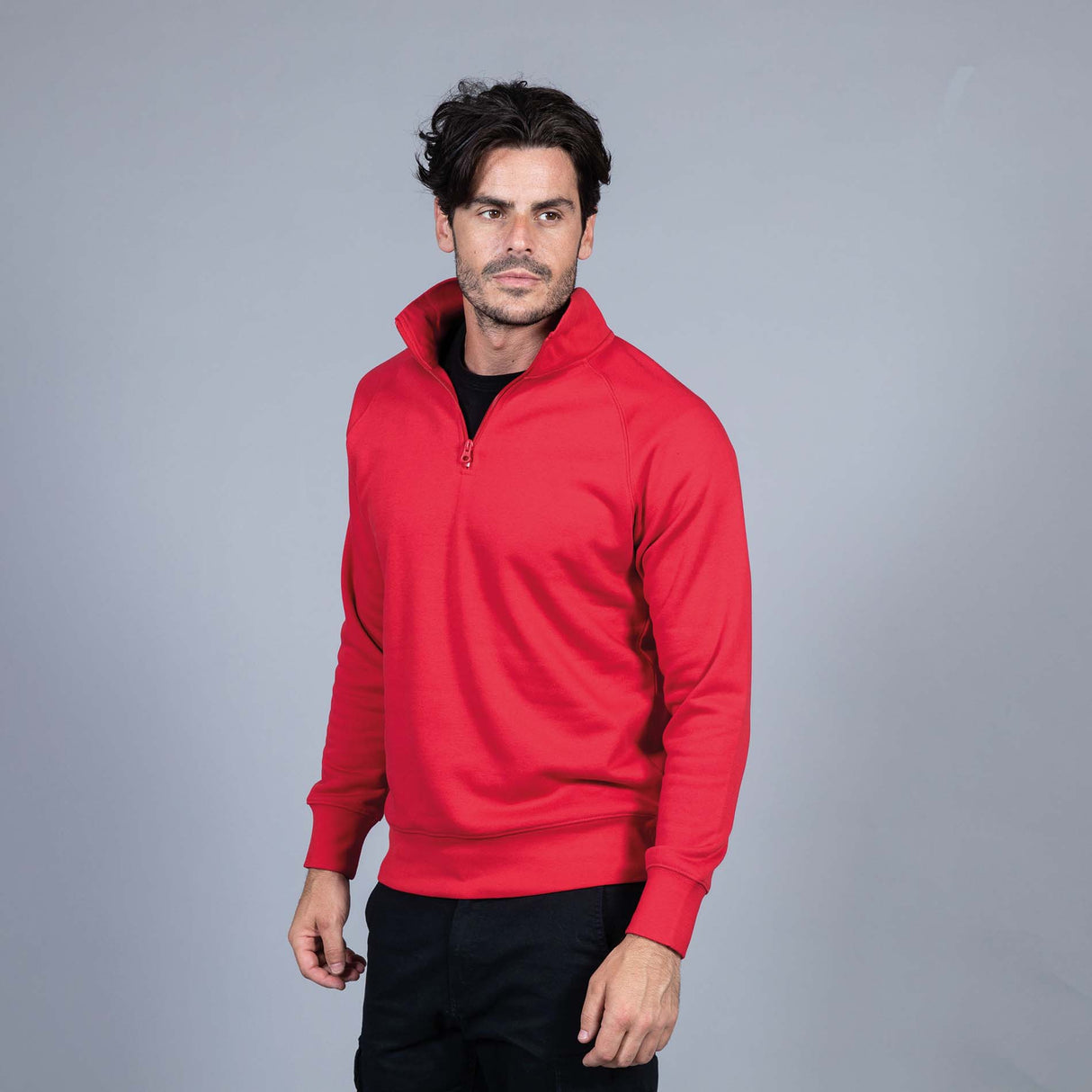 FELPA CON MEZZA ZIP MADE IN ITALY JRC PIACENZA UOMO