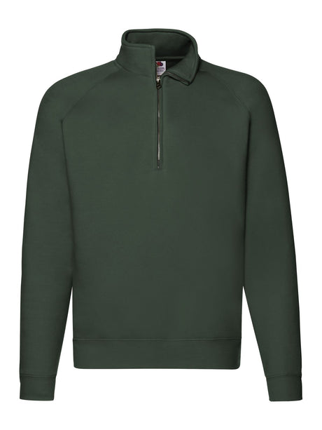 FELPA CON MEZZA ZIP FRUIT OF THE LOOM PREMIUM ZIP NECK SWEAT UOMO