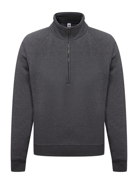 FELPA CON MEZZA ZIP FRUIT OF THE LOOM PREMIUM ZIP NECK SWEAT UOMO