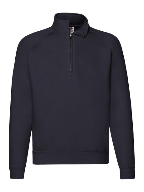 FELPA CON MEZZA ZIP FRUIT OF THE LOOM PREMIUM ZIP NECK SWEAT UOMO