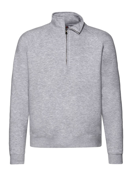 FELPA CON MEZZA ZIP FRUIT OF THE LOOM PREMIUM ZIP NECK SWEAT UOMO