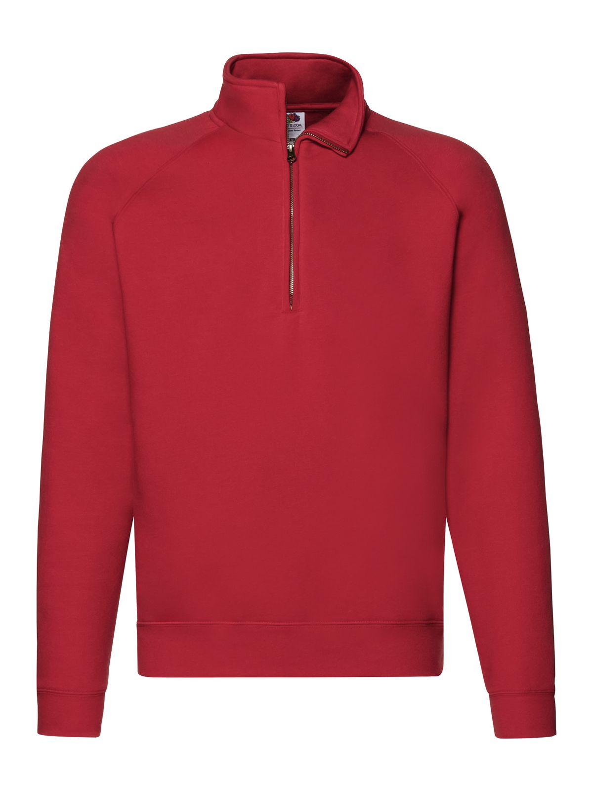 FELPA CON MEZZA ZIP FRUIT OF THE LOOM PREMIUM ZIP NECK SWEAT UOMO