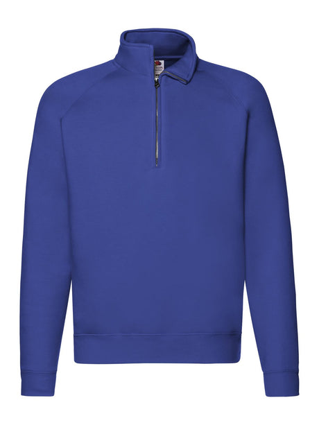 FELPA CON MEZZA ZIP FRUIT OF THE LOOM PREMIUM ZIP NECK SWEAT UOMO