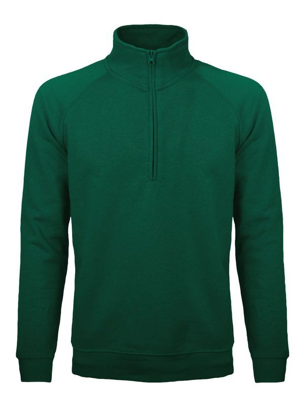 FELPA CON MEZZA ZIP BS NECK SWEAT UOMO