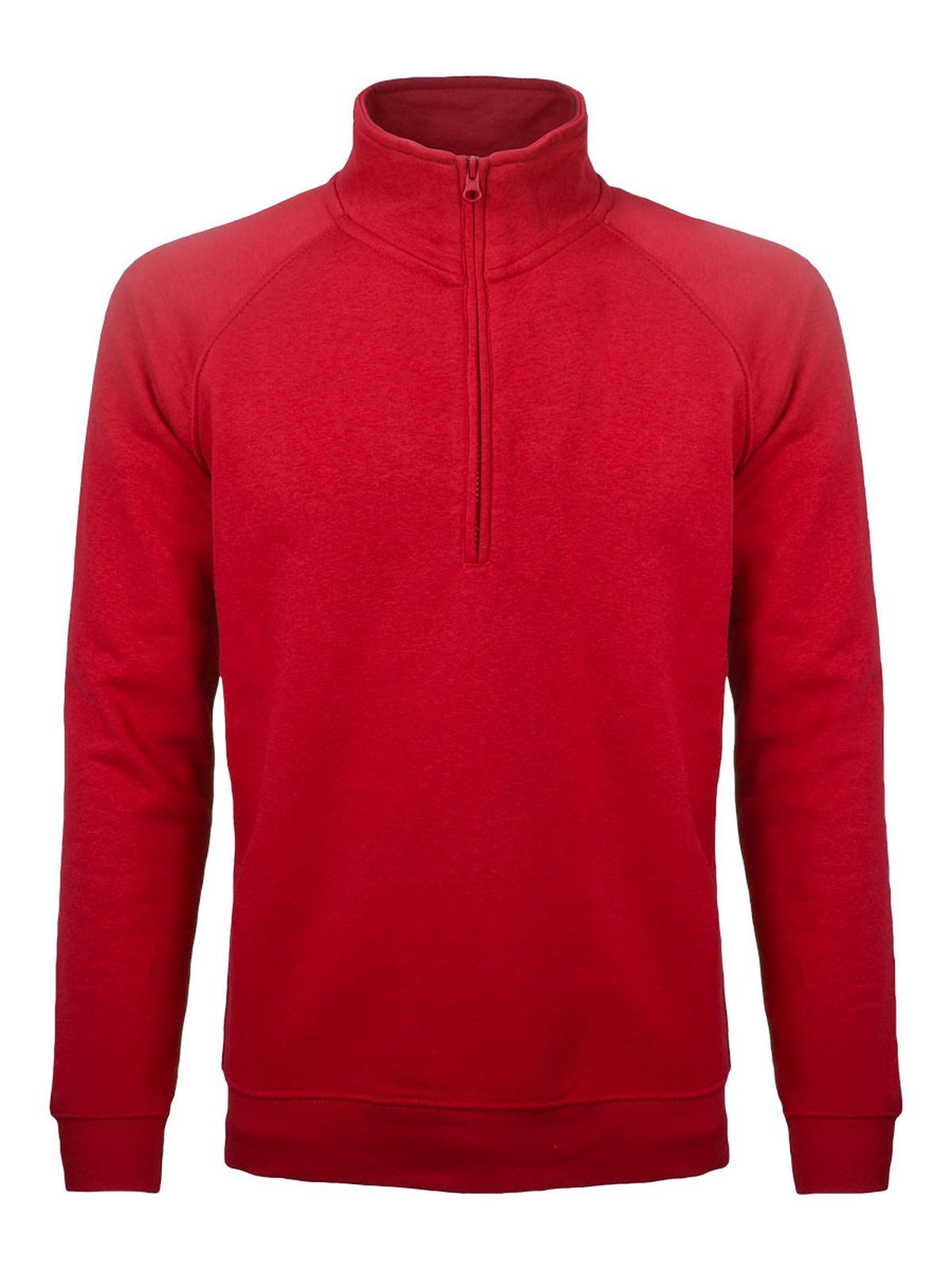 FELPA CON MEZZA ZIP BS NECK SWEAT UOMO