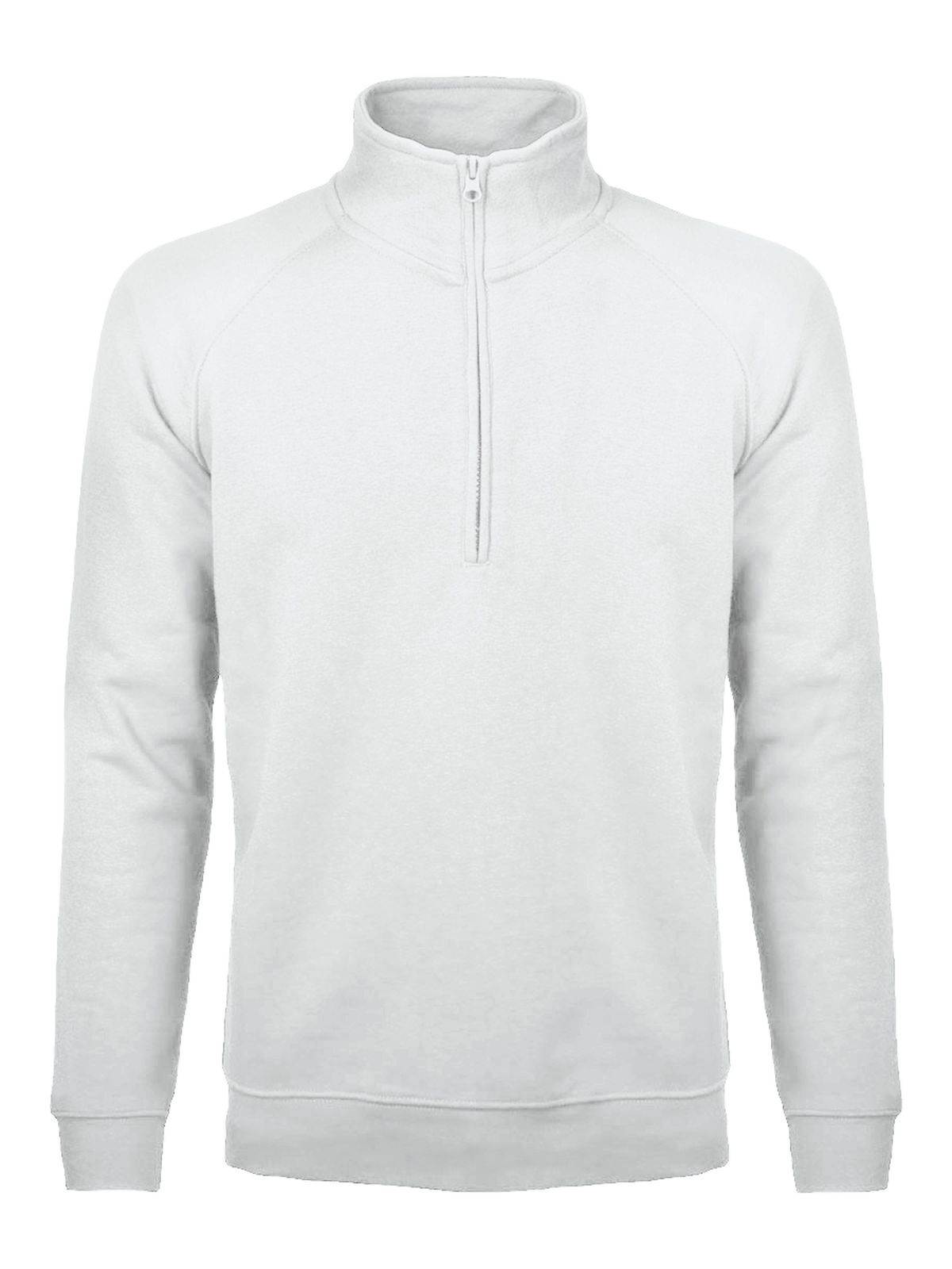 FELPA CON MEZZA ZIP BS NECK SWEAT UOMO