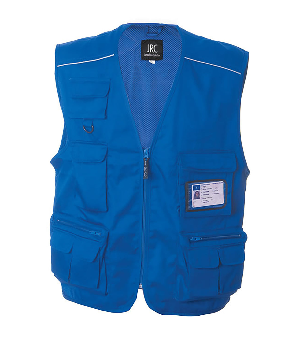 GILET UOMO DA LAVORO MULTITASCHE CON LOGO RICAMATO LATO CUORE