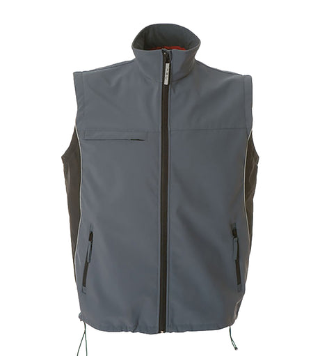 GILET IN SOFTSHELL DA LAVORO IMPERMEABILE JRC EDMONTON UOMO