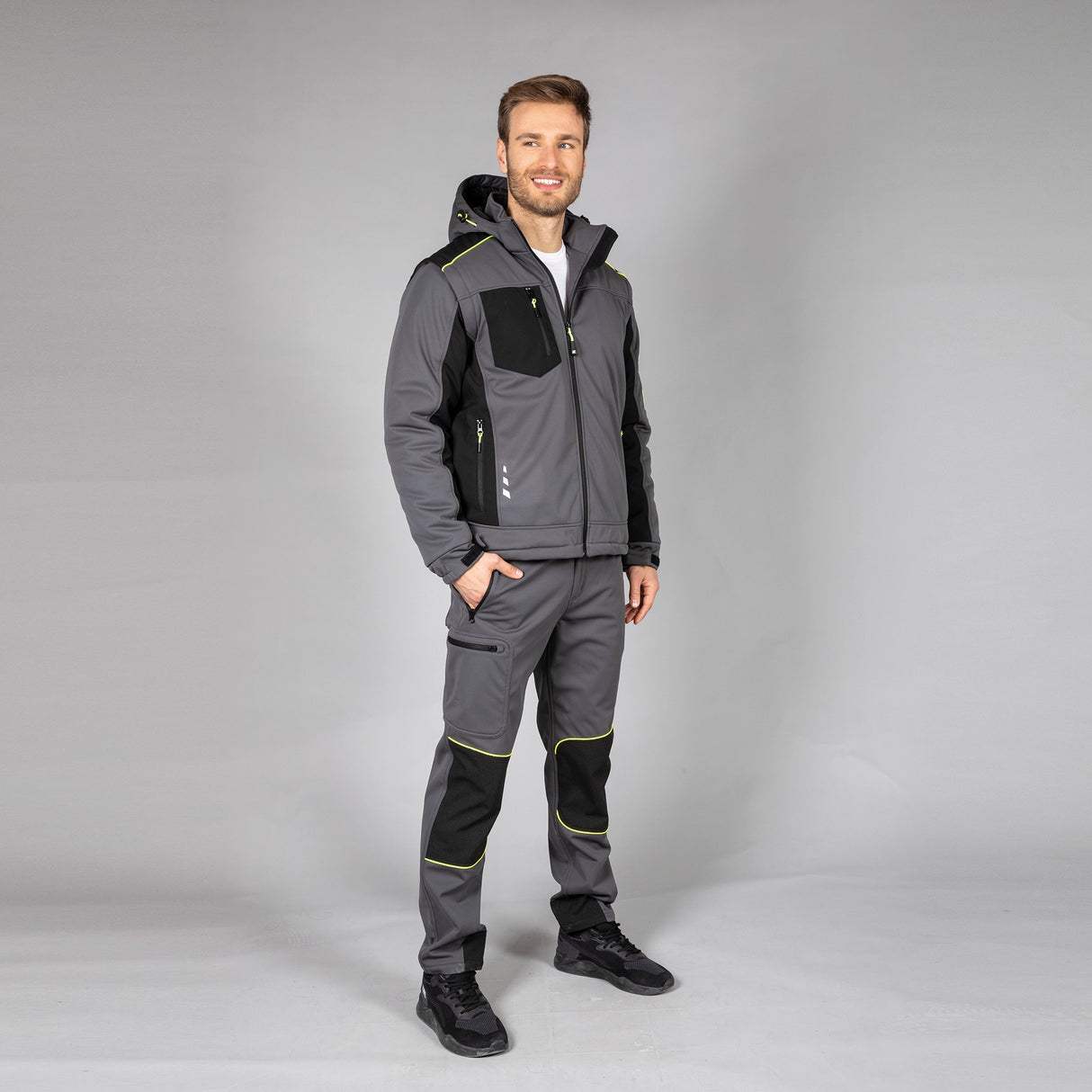 PANTALONE DA LAVORO IMPERMEABILE JRC TONALE SOFTSHELL UOMO