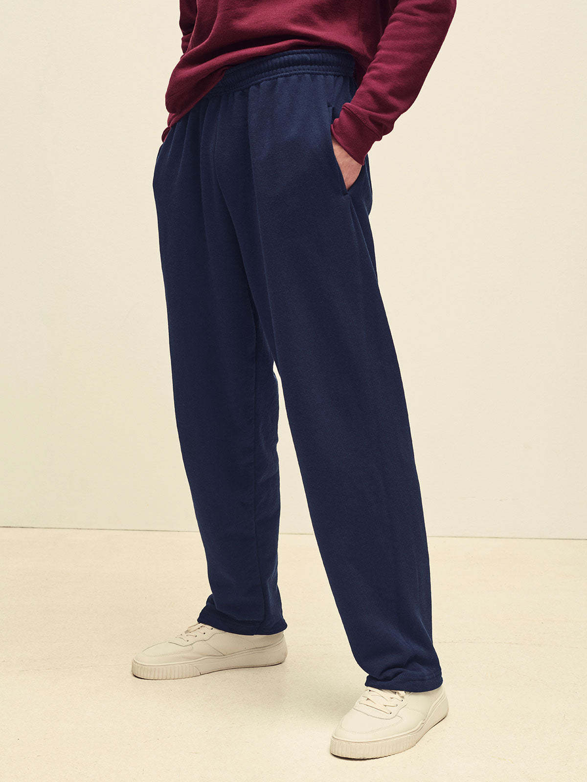 PANTALONE TUTA FRUIT OF THE LOOM OPEN HEM JOG PANTS UOMO